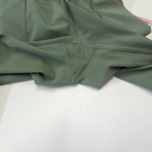 Lululemon Power Thru High-Rise Tight 25" Size 2 Green Twill  *Free tote bag - Picture 12 of 16